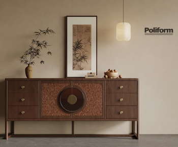 New Chinese Style Side Cabinet-ID:670607091