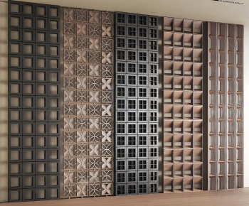 Modern Cement Brick Screen Partition-ID:641587026
