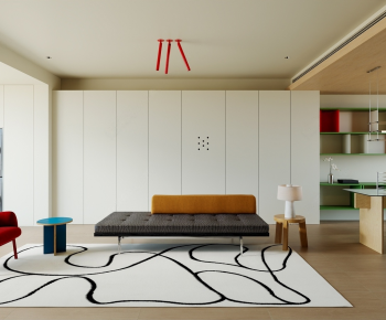 Modern A Living Room-ID:435381894