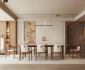 New Chinese Style Dining Room-ID:121789088