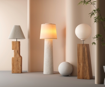 Wabi-sabi Style Floor Lamp-ID:976484067