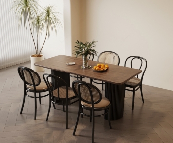 French Style Dining Table And Chairs-ID:661051998