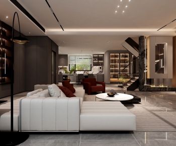 Modern A Living Room-ID:603888995