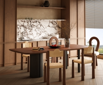 Modern Dining Table And Chairs-ID:698540251