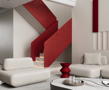 Modern A Living Room-ID:497596985