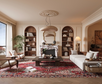 French Style A Living Room-ID:434658055