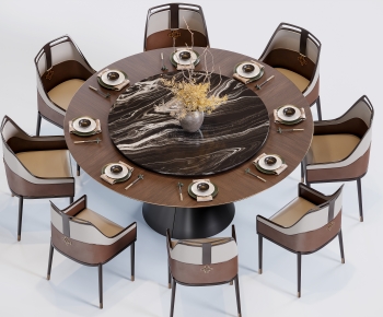 New Chinese Style Dining Table And Chairs-ID:414298061