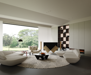 Modern A Living Room-ID:338905103