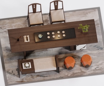 New Chinese Style Tea Tables And Chairs-ID:677161939