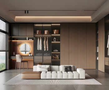 Modern Clothes Storage Area-ID:398991112