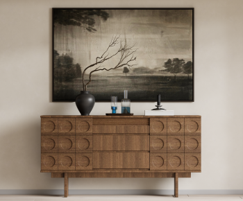 Wabi-sabi Style Entrance Cabinet-ID:447412018