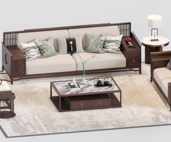 New Chinese Style Sofa Combination-ID:178478007