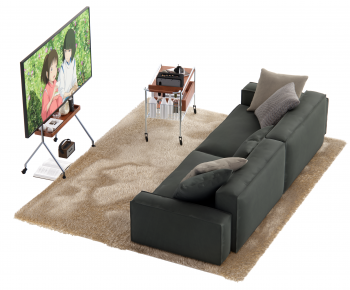 Modern Three-seat Sofa-ID:847202068