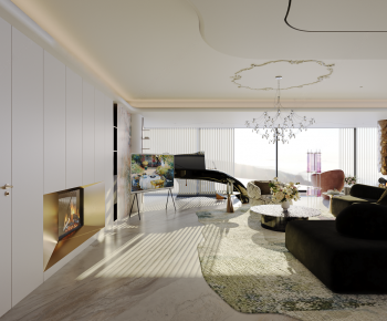 French Style A Living Room-ID:657145988