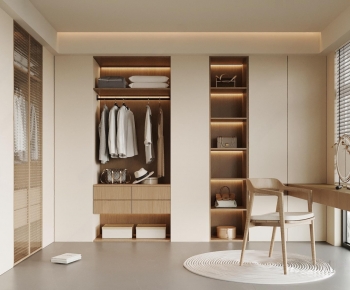 Modern Clothes Storage Area-ID:783637056