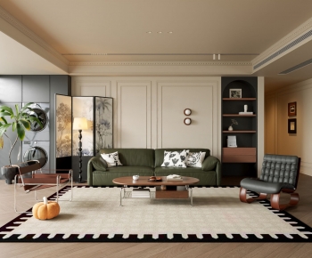 French Style A Living Room-ID:865871915