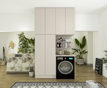 Modern Laundry Cabinet-ID:116210059