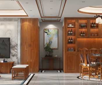 Chinese Style A Living Room-ID:103136066