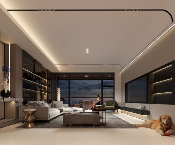 Modern A Living Room-ID:863239853