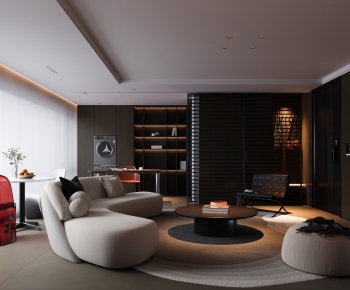 Modern A Living Room-ID:372800845