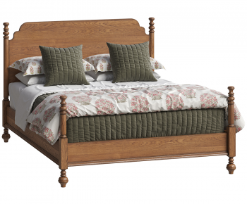 French Style Double Bed-ID:879475121