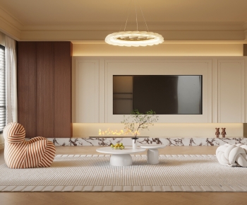 French Style A Living Room-ID:412400012