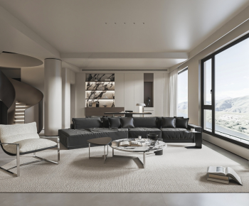 Modern A Living Room-ID:374145032