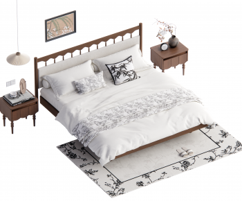 French Style Double Bed-ID:740340951