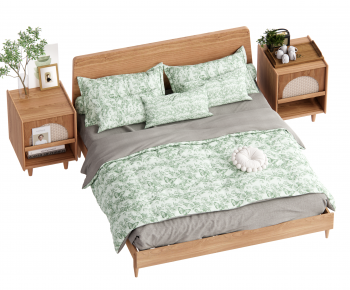 Modern Double Bed-ID:571005118