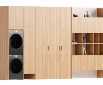 Modern Laundry Cabinet-ID:976919897