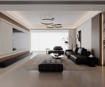 Modern A Living Room-ID:208436975