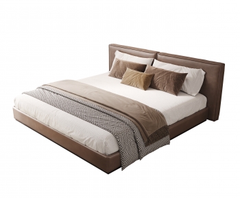 Modern Double Bed-ID:345583923