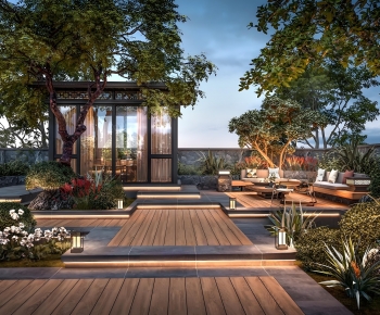 New Chinese Style Courtyard/landscape-ID:120318896