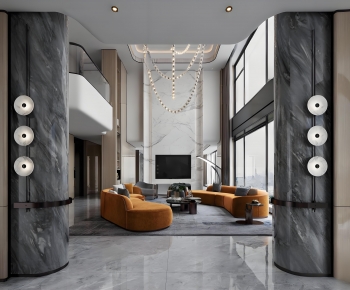 Modern A Living Room-ID:887780904