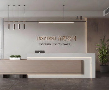 Modern Office Reception Desk-ID:462640053