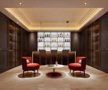 Modern Wine Cellar/Wine Tasting Room-ID:937684063
