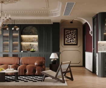 French Style A Living Room-ID:319291119