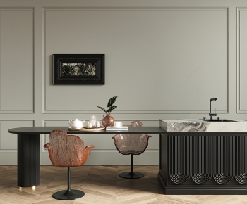 French Style Dining Table And Chairs-ID:921610121