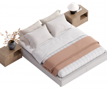 Modern Double Bed-ID:983964929