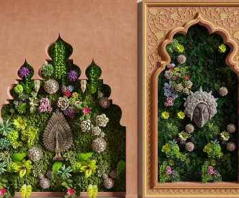 Southeast Asian Style Plant Wall-ID:217813019