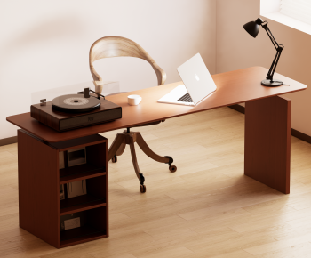 Modern Computer Desk And Chair-ID:650779969
