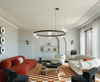 Modern A Living Room-ID:611255889