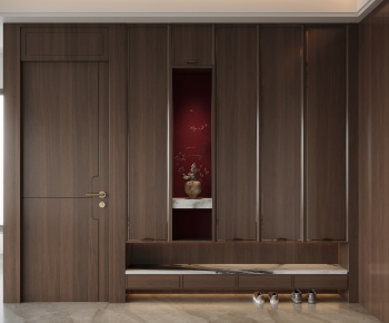 New Chinese Style Shoe Cabinet-ID:308294069