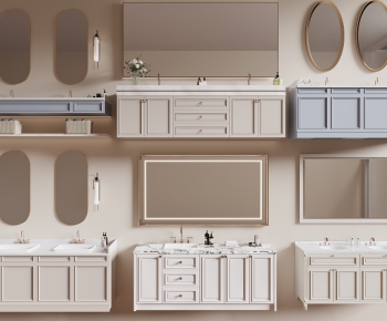 French Style Bathroom Cabinet-ID:493319012