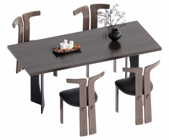 Modern Dining Table And Chairs-ID:161318067