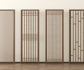 New Chinese Style Wooden Screen Partition-ID:601414929