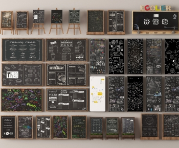 Modern Blackboard/whiteboard-ID:867681035