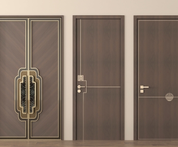 New Chinese Style Double Door-ID:879116065