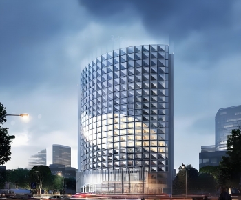 Modern Appearance Of Commercial Building-ID:342484955