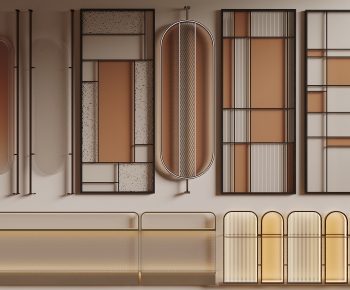 Modern Glass Screen Partition-ID:690460214